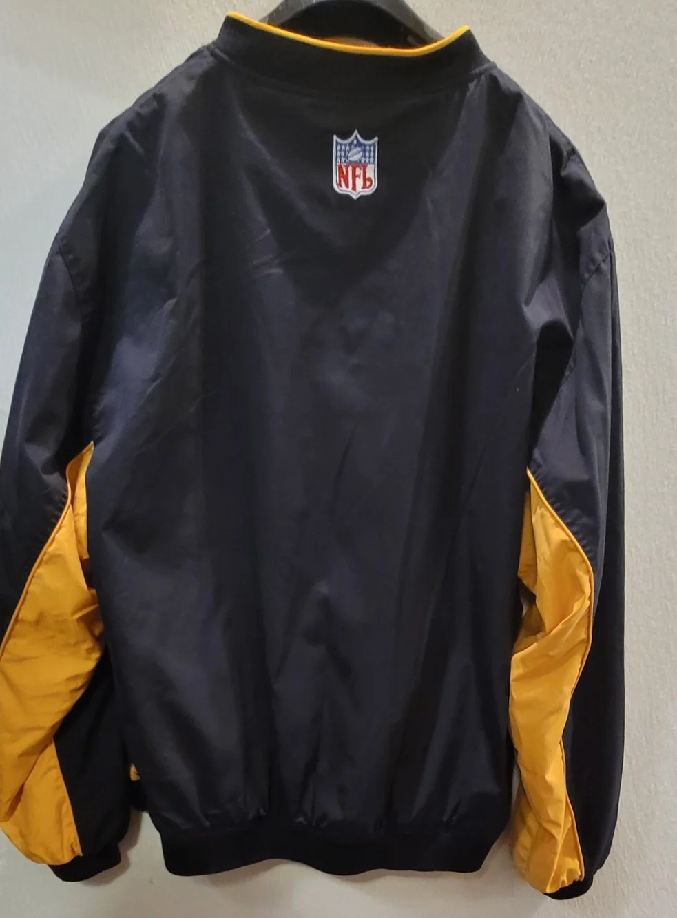 Reebok Pittsburgh Steelers Pullover Windbreaker Jacket XL NFL Team Black & Gold - Picture 2 of 9